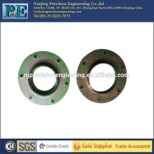 Custom made steel alloy mounting spacer washer with holes